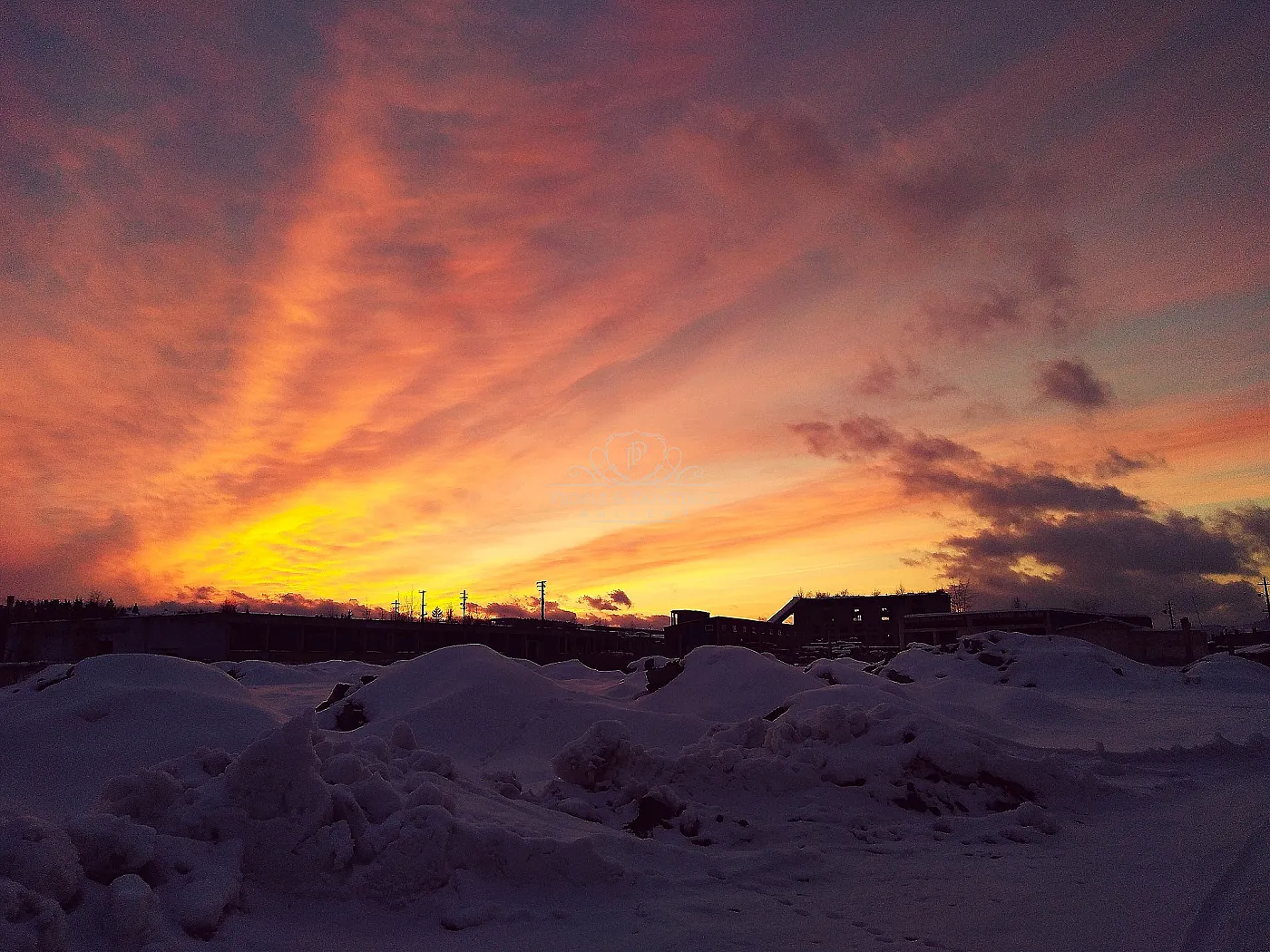 Winter sunset