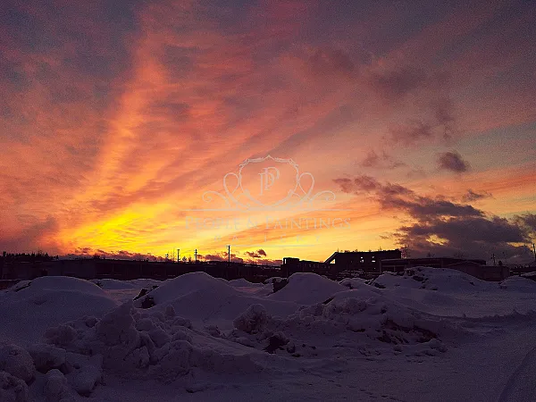 Winter sunset