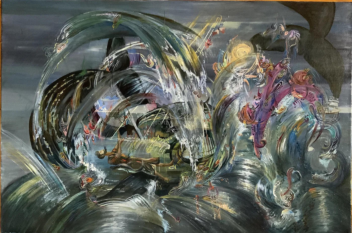 Jonah in the belly of the whale,