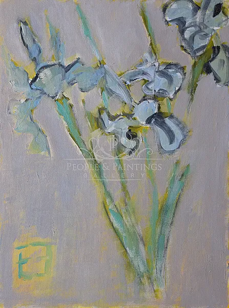 Blue irises