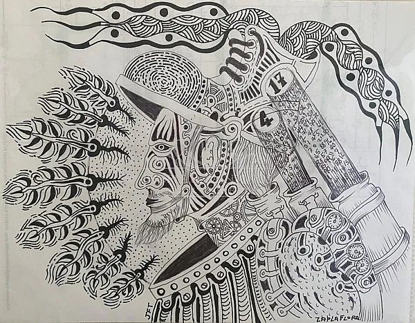 With a Shoe on the Head / Drawing 9