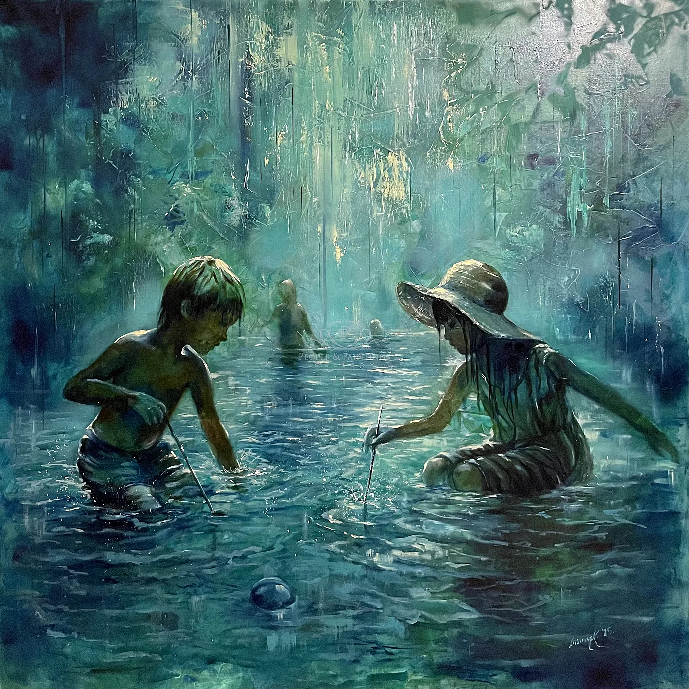 Play with the water