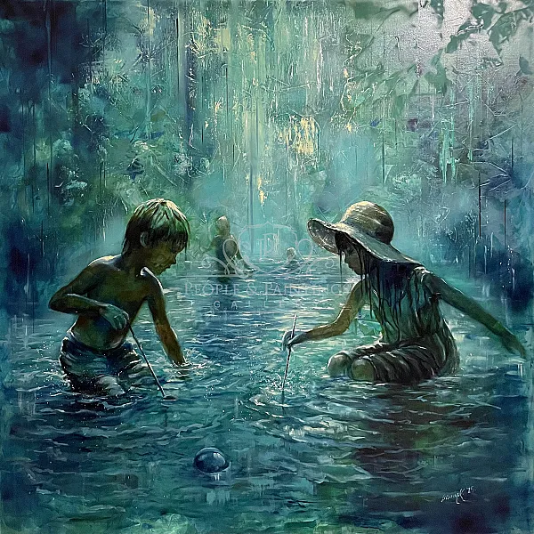 Play with the water
