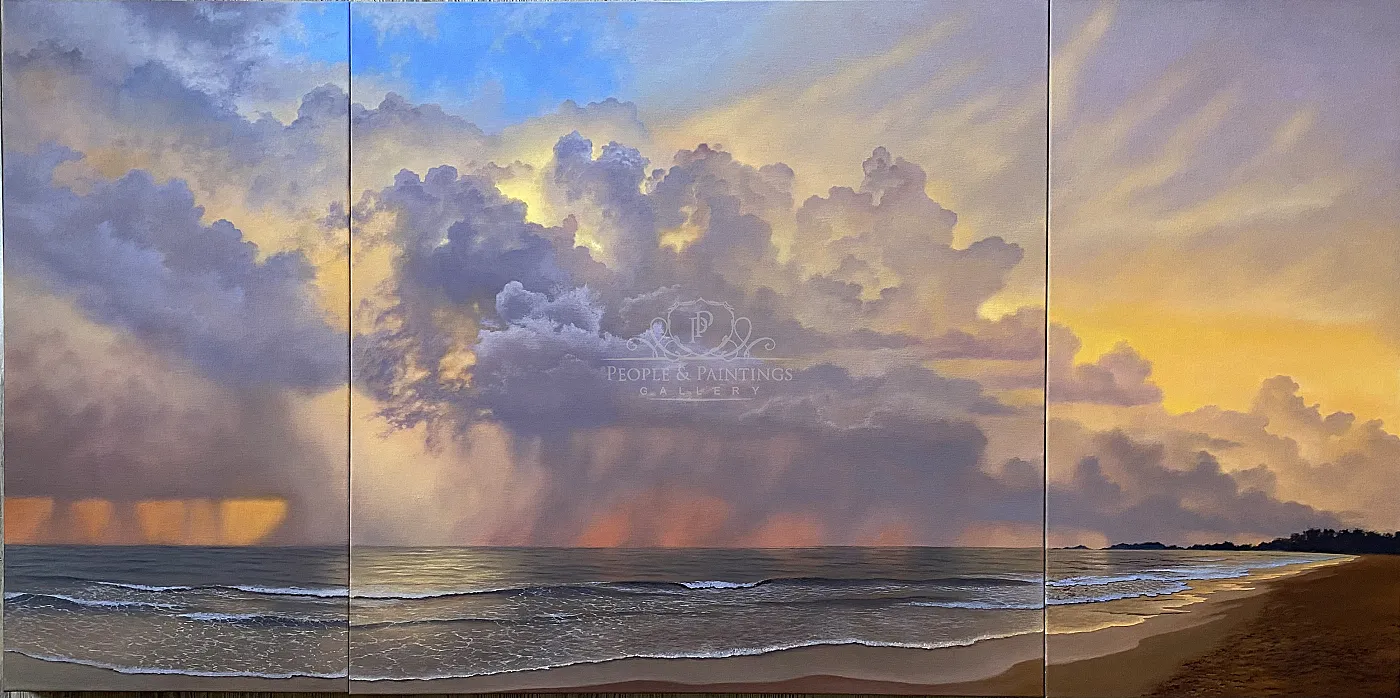 Sri Lanka Sunset (Triptych)