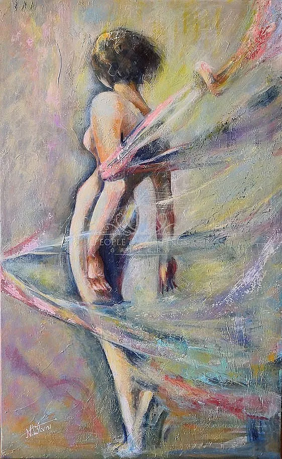 On tiptoe