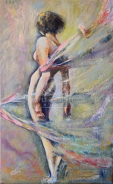 On tiptoe