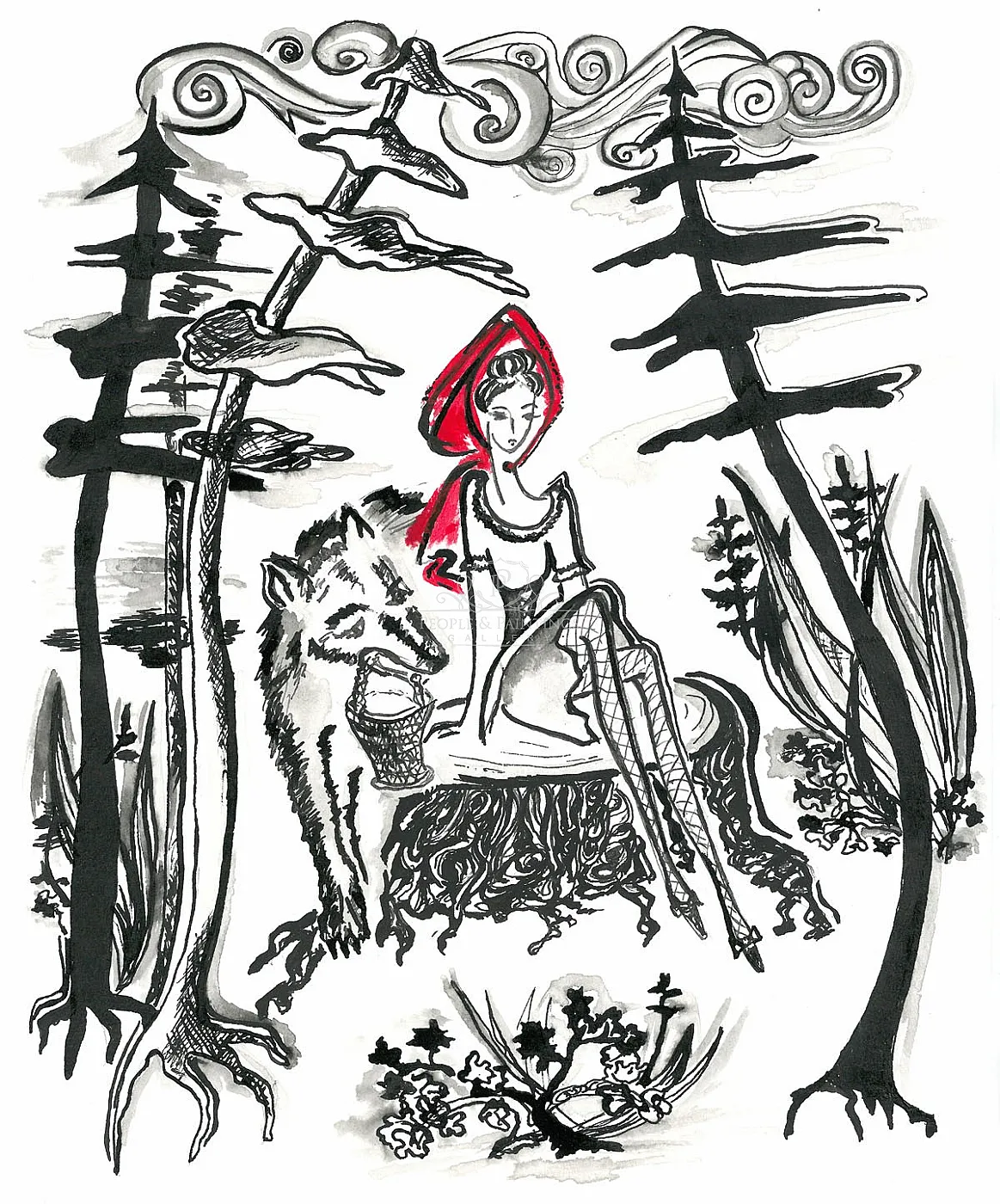 Red. “Little Red Riding Hood”