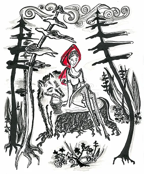 Red. “Little Red Riding Hood”
