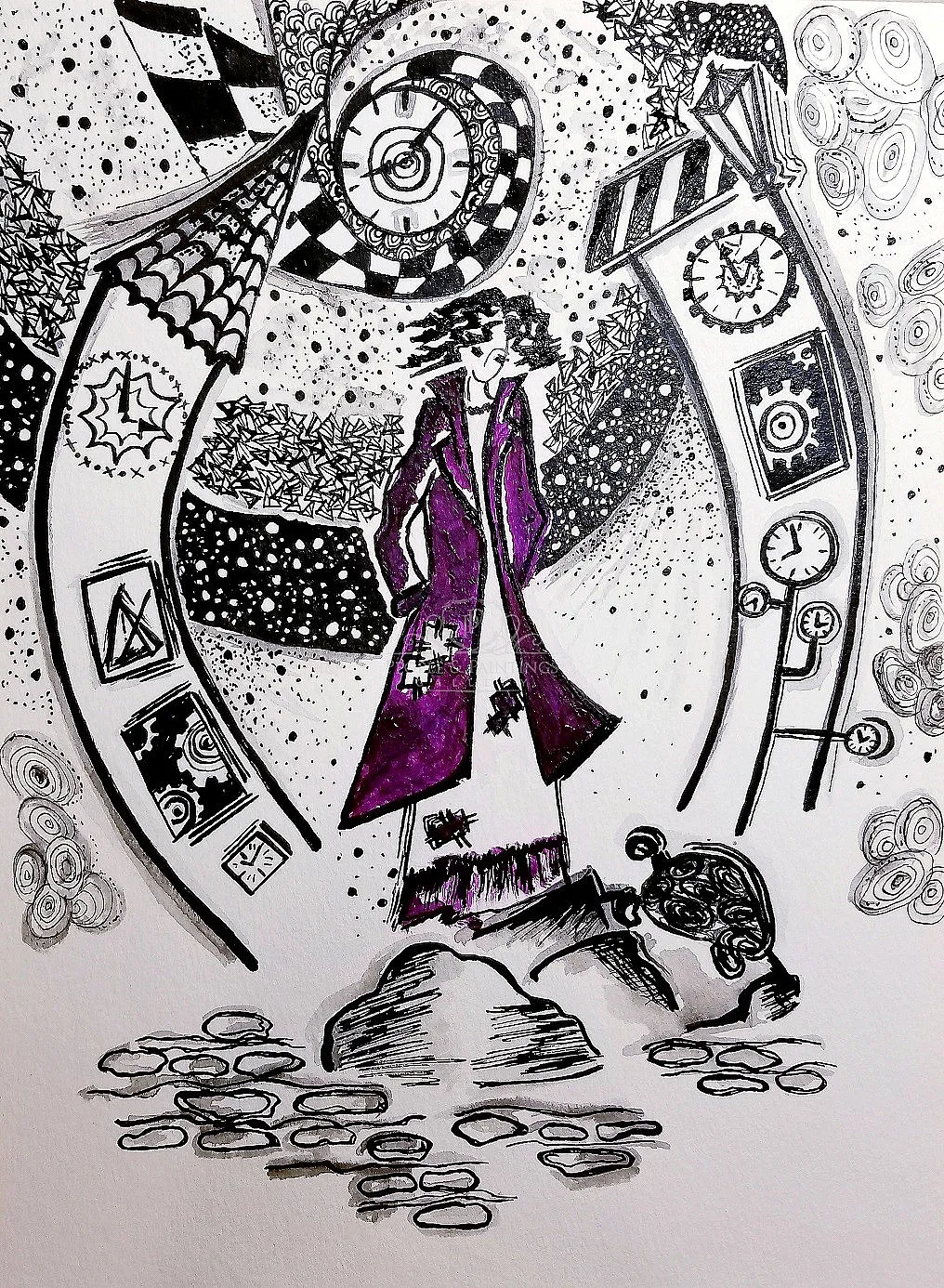 Violet: “Momo. The Grey Gentlemen” (fairy tale about stolen time)