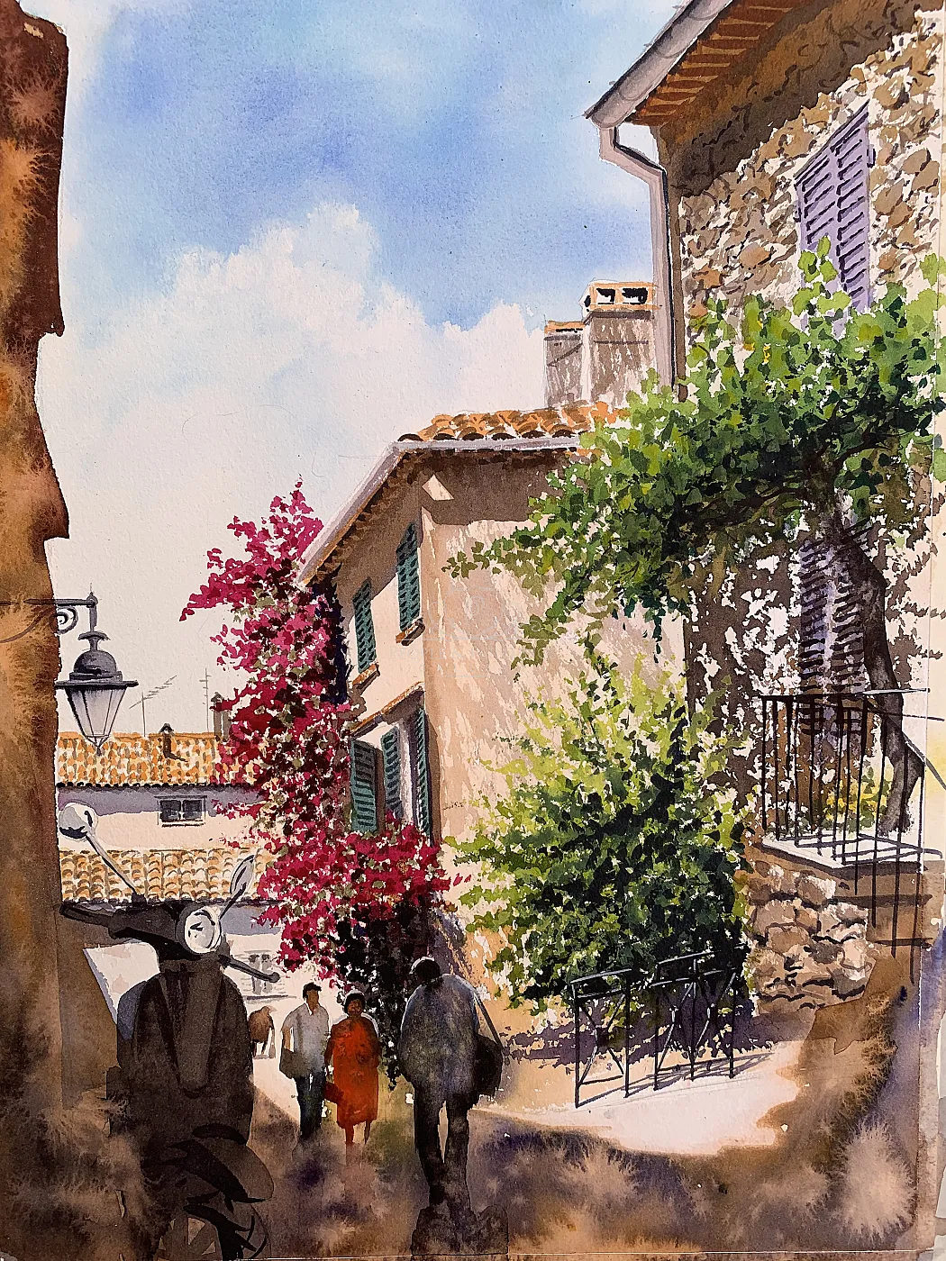 Saint Tropez. Sunny street