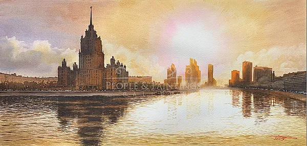Sunset in Moscow