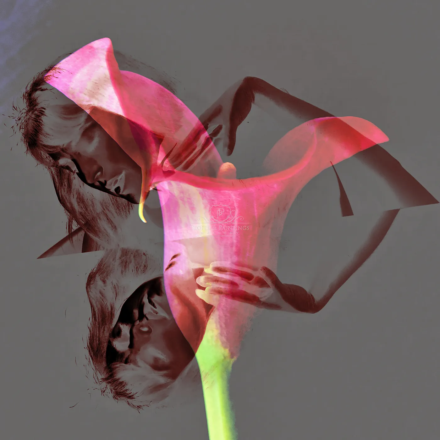 Girl and Flower