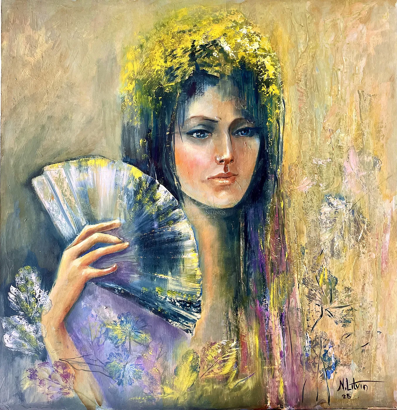 A Lady with Fan