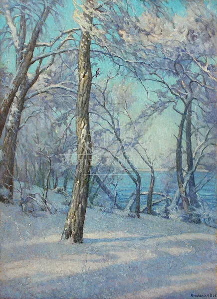 Winter Day. Monastery Island.