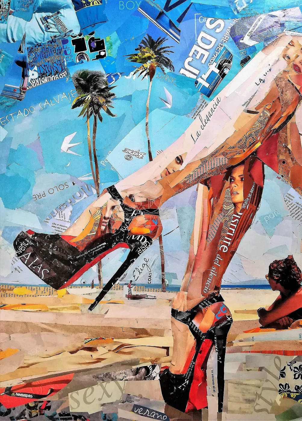 High heels Beach