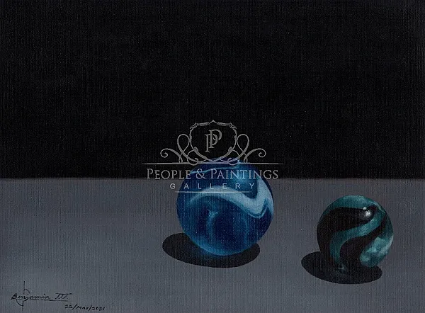 Two marbles