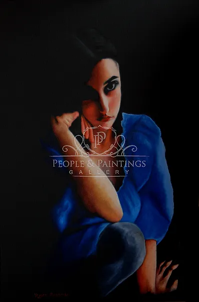 Young girl in blue