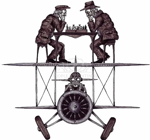 Chess game on the plane