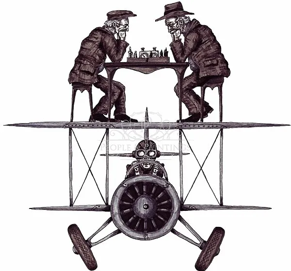 Chess game on the plane