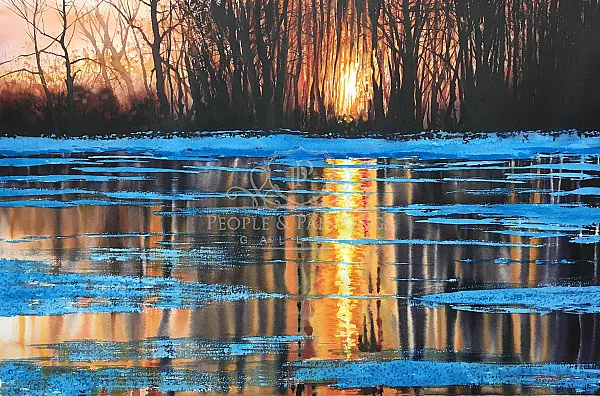 Winter sunset