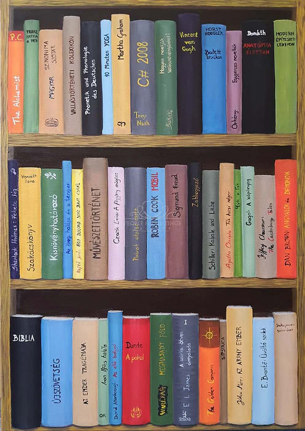 Instant bookshelf