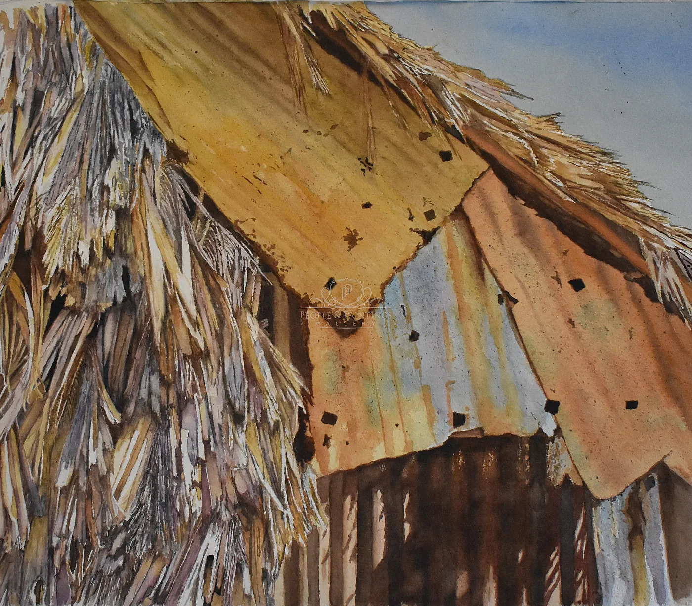 Thatch and Rusted Metal