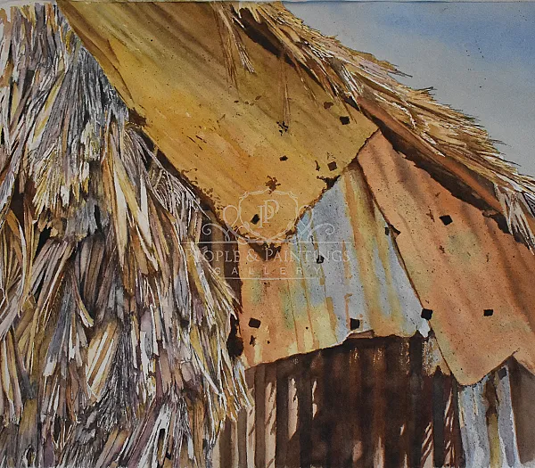 Thatch and Rusted Metal