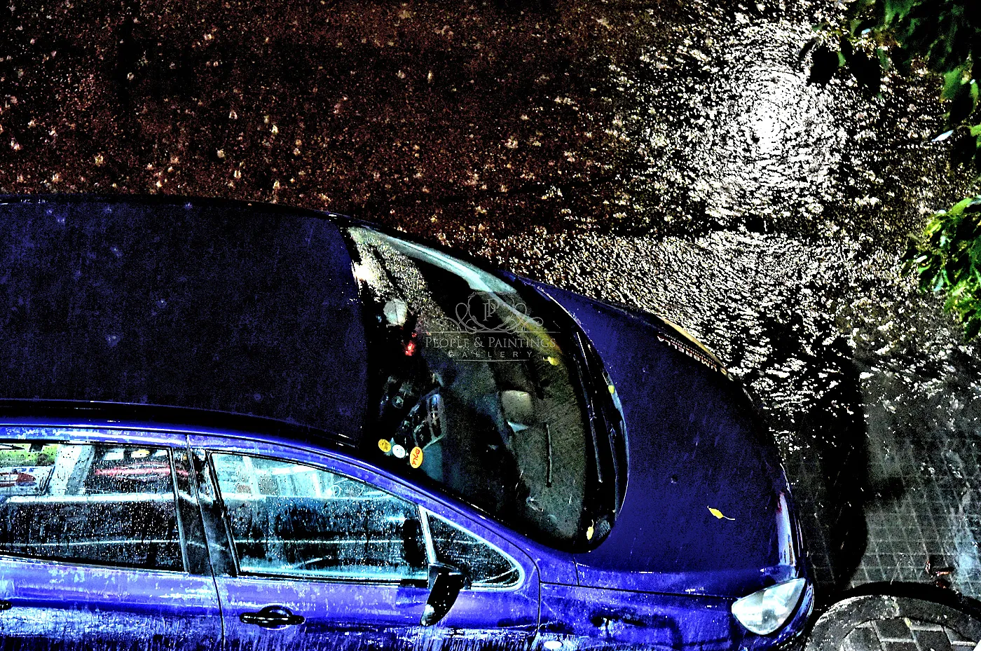 Night rain in Jaffa