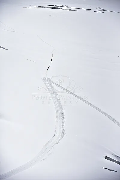 Snow and people