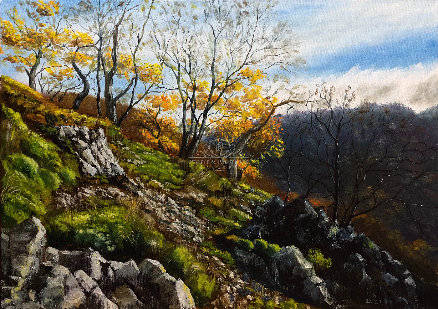 Autumn mountainside