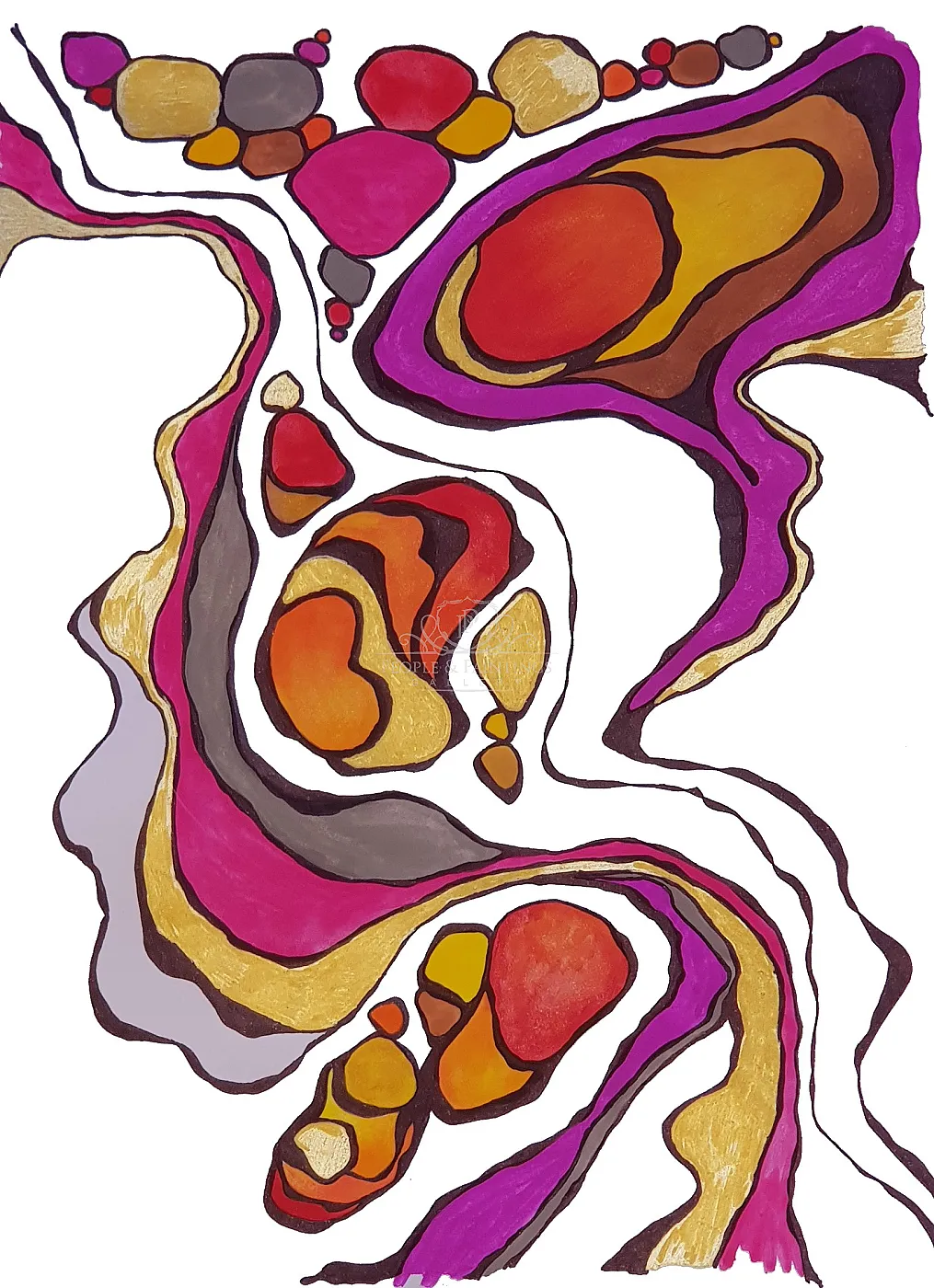 SERIE " DANCE BETWEEN COLOR ROCKS N°III"