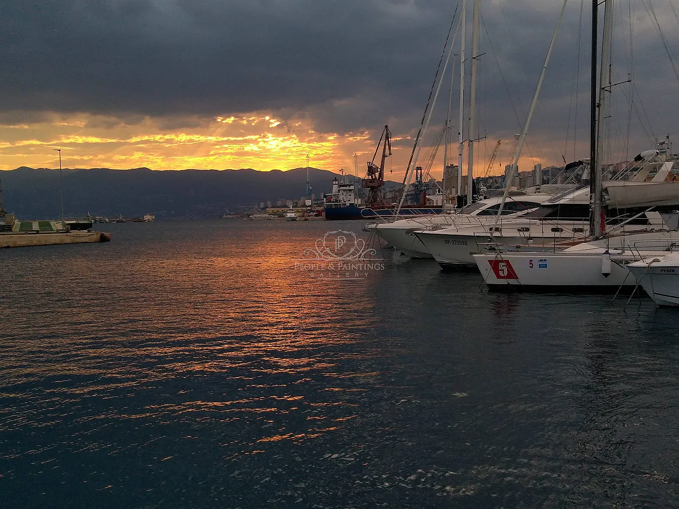 Sunset in Rijeka
