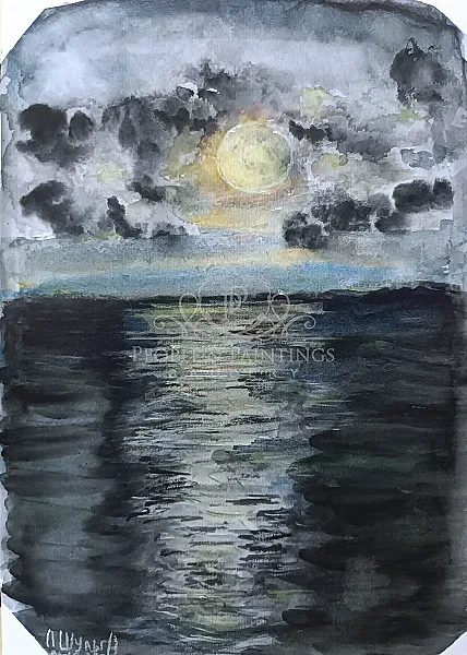 Full Moon over the Dnieper.